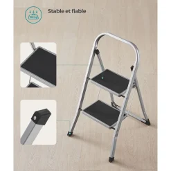 Outlet SONGMICS Chariot à 3 niveaux noir