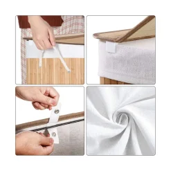 Best SONGMICS Chariot à linge 2 paniers noir