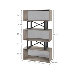 Cheap SONGMICS Chariot à linge XXL gris