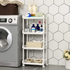 New SONGMICS Chariot ３ niveaux blanc