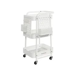 Shop SONGMICS Chariot 4 niveaux Blanc