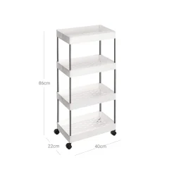 Flash Sale SONGMICS Chariot 4 niveaux Blanc