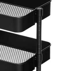 Hot SONGMICS Chariot 3 niveaux noir