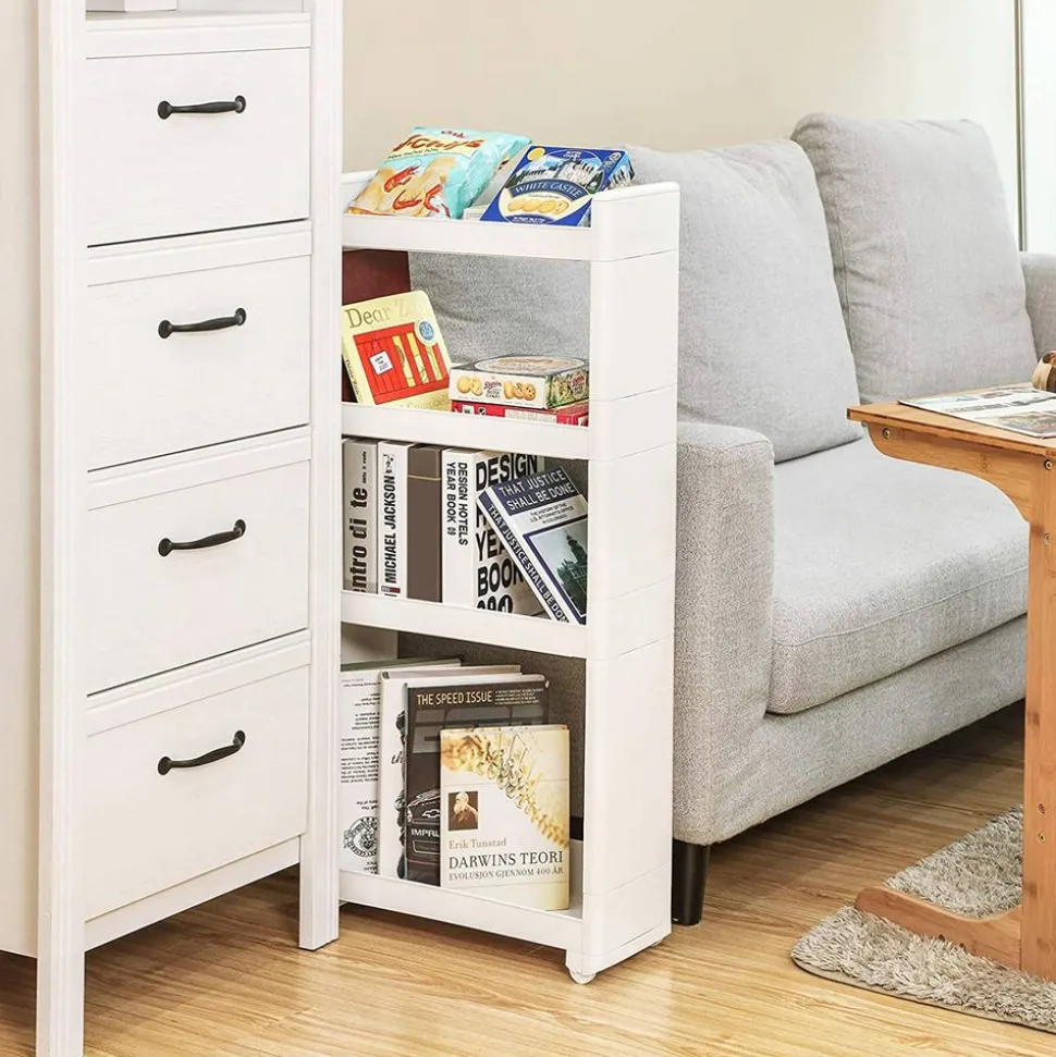 Best Sale SONGMICS Chariot étroit Blanc