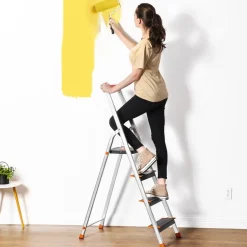 Cheap SONGMICS Échelle 6 marches en alu Blanc