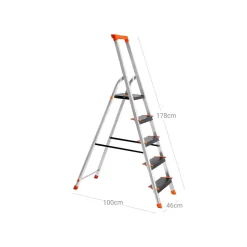 Cheap SONGMICS Échelle 6 marches en alu Blanc