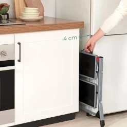 Discount SONGMICS Échelle 5 marches en aluminium Blanc