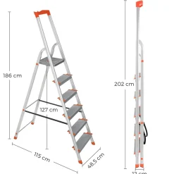Flash Sale SONGMICS Échelle pliable alu