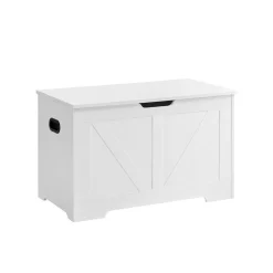 Cheap SONGMICS Coffre de rangement avec 2 charnières de sécurité marron rustique