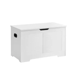 Outlet SONGMICS Coffre de rangement avec 2 charnières de sécurité marron rustique