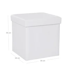 Store SONGMICS Coffre de rangement 40L blanc
