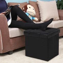 Store SONGMICS Coffre de rangement 40L blanc