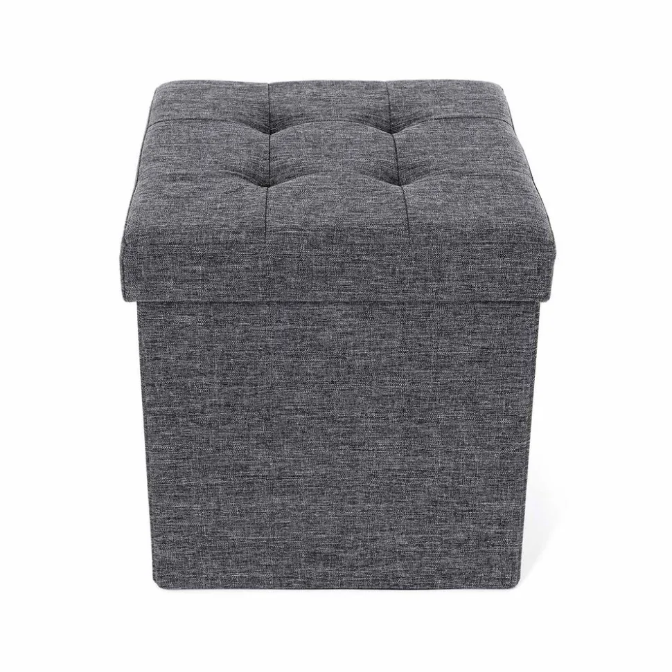 Best SONGMICS Coffre de rangement 40L gris clair