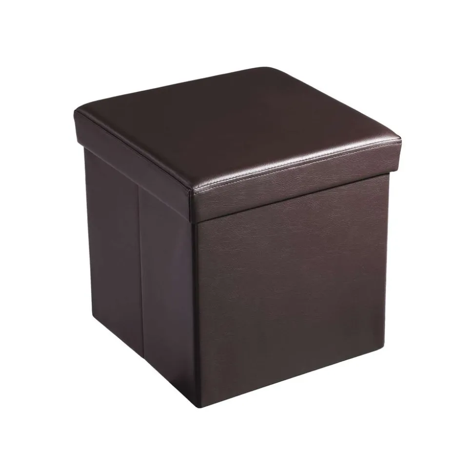 Cheap SONGMICS Coffre de rangement lisse 40L brun Marron