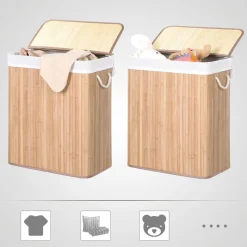 Clearance SONGMICS Coffre rangement 80L gris chiné