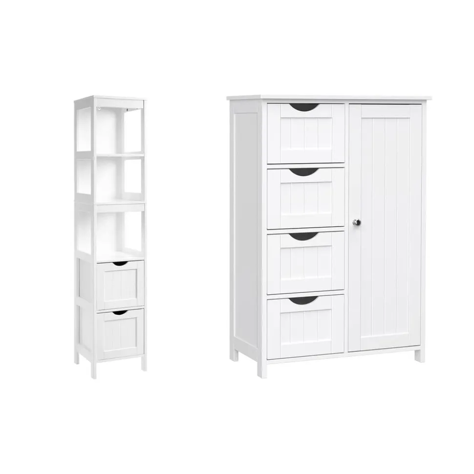 Online SONGMICS Coiffeuse avec Miroir Pliable Blanc