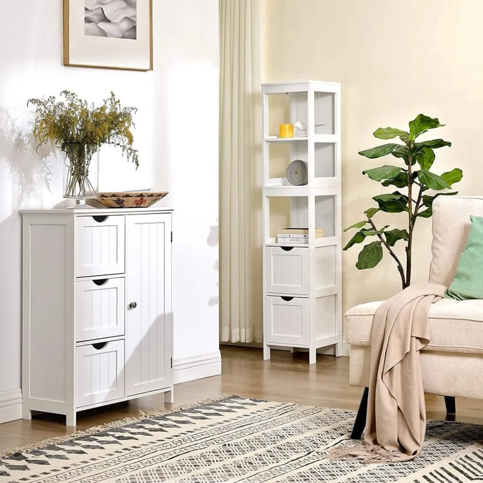 Online SONGMICS Coiffeuse avec Miroir Pliable Blanc