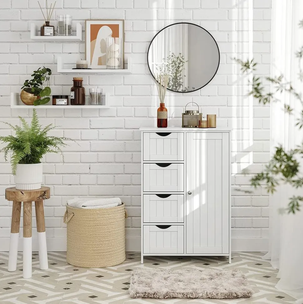 Online SONGMICS Coiffeuse avec Miroir Pliable Blanc