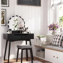 Best SONGMICS Coiffeuse lumière blanc