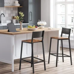 Sale SONGMICS Collection EKHO - 2 Chaises de salle à manger noir d'encre