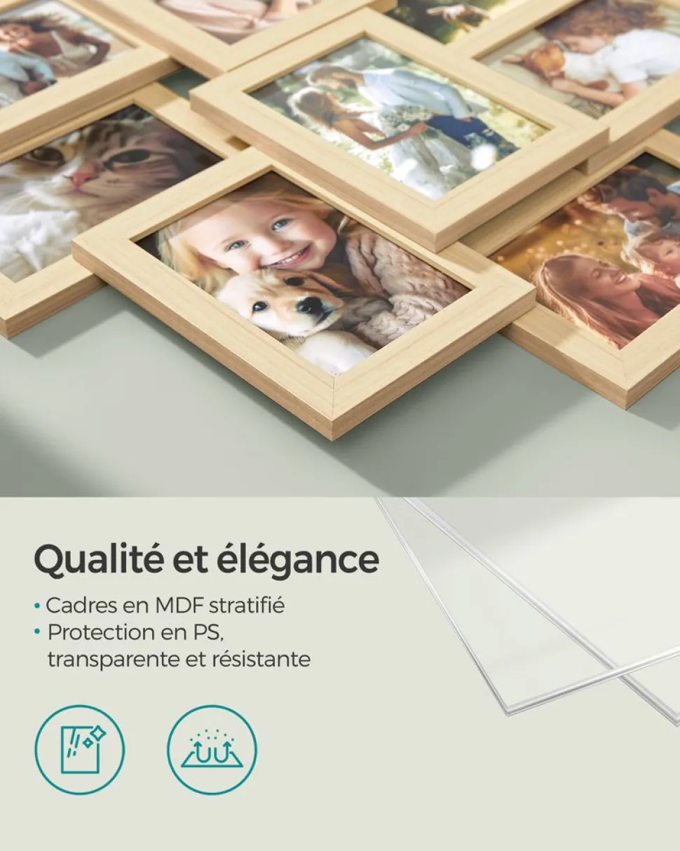 Fashion SONGMICS Collection EKHO - 2 Tabourets de bar en PU marron caramel