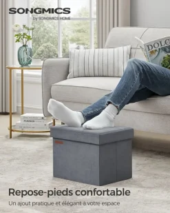 Shop SONGMICS Collection EKHO - Banc d'entrée en PU marron caramel