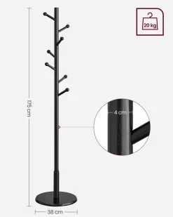 Best SONGMICS Collection LUIZ – banc partie supérieure réversible capacité 300 kg noir d’encre