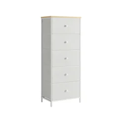 Clearance SONGMICS Commode avec 9 tiroirs et éclairage LED 33,5 x 114 x 84 cm blanc nuage