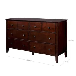 Outlet SONGMICS Commode horizontale espresso Blanc