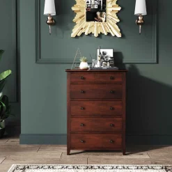 Shop SONGMICS Commode verticale espresso Blanc