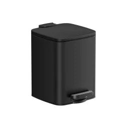 Fashion SONGMICS Corbeille à déchets 6L à pédale noir