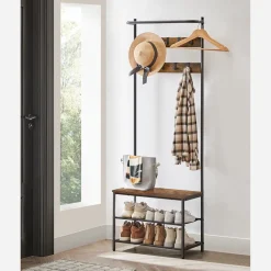 Hot SONGMICS Corbeille à linge boisé