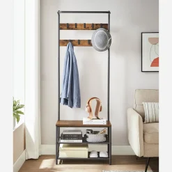 Hot SONGMICS Corbeille à linge boisé