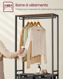 Flash Sale SONGMICS Corbeille linge sale grège chiné et gris ardoise