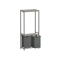 Flash Sale SONGMICS Corbeille linge sale grège chiné et gris ardoise