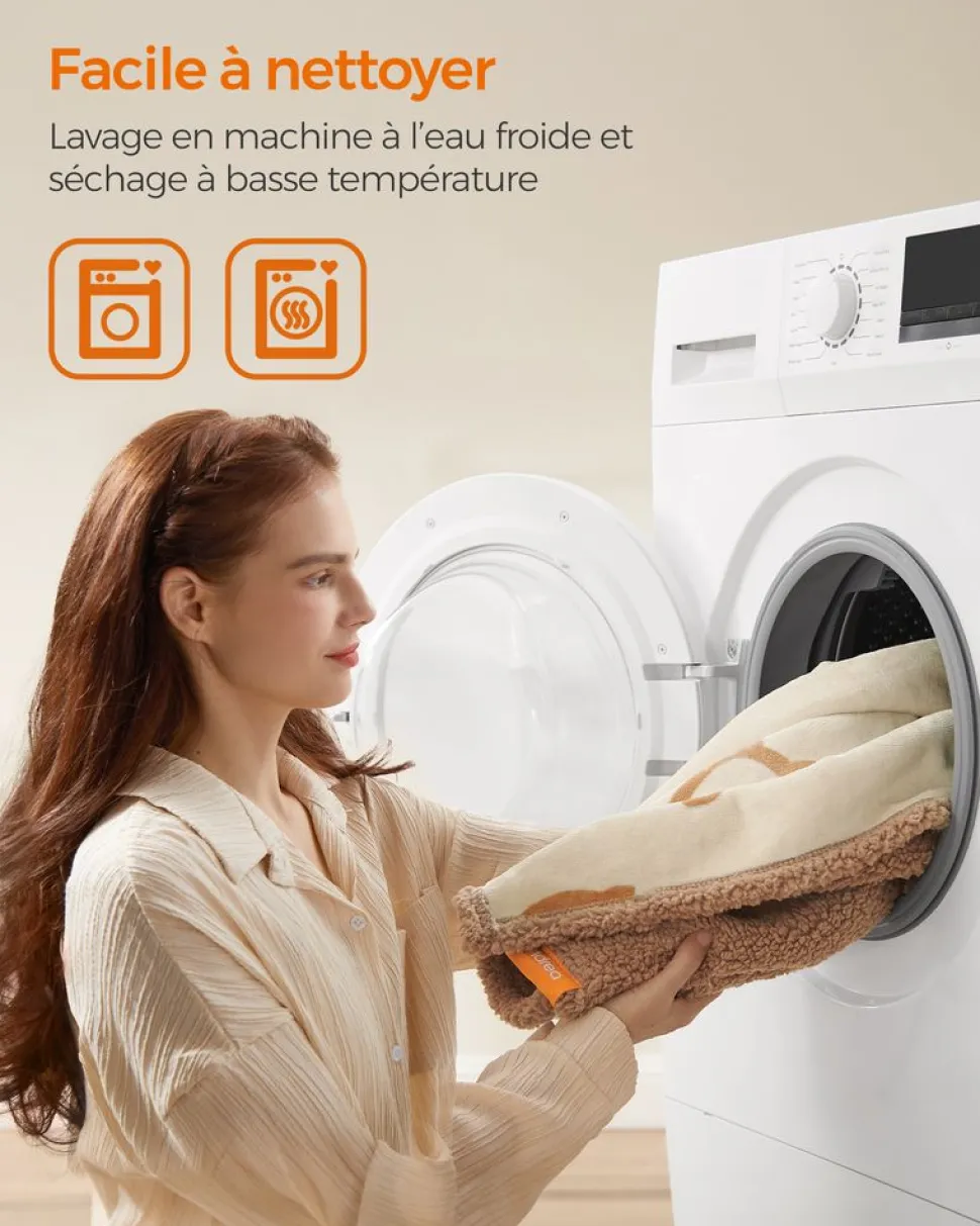 Outlet SONGMICS Couverture Chien Hydrofuge Tissu Polaire et Flanelle