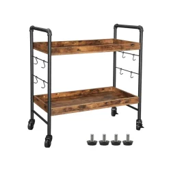 Fashion SONGMICS Desserte crochets industriel