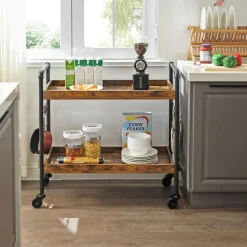 Fashion SONGMICS Desserte crochets industriel