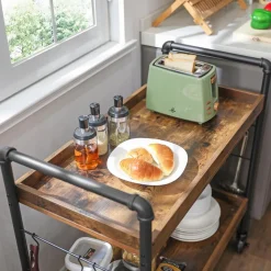 Fashion SONGMICS Desserte crochets industriel