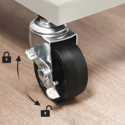 Hot SONGMICS Desserte fine 4 niveaux blanc