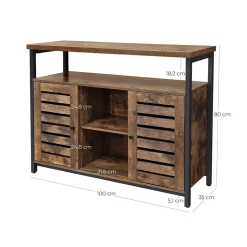 Cheap SONGMICS Desserte pour boissons noir