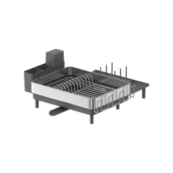 Sale SONGMICS Egouttoir vaisselle porte-ustensiles en acier inoxydable argenté et noir