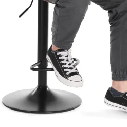 Discount SONGMICS EKHO 2 tabourets de bar pivotant à 360° hauteur 65 cm marron caramel