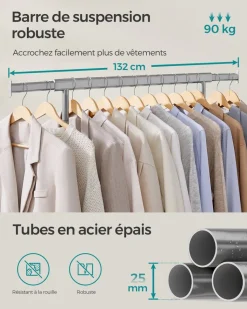 Fashion SONGMICS EKHO Collection - Pouf de Rangement