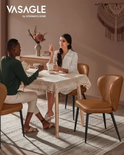 Fashion SONGMICS EKHO Tabouret de salle à manger moderne mi-siècle noir d'encre