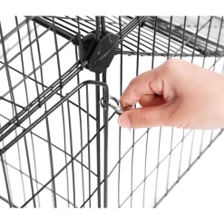 Discount SONGMICS Enclos modulable 2 niveaux Noir