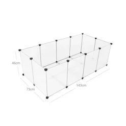 Discount SONGMICS Enclos pour petits animaux Blanc