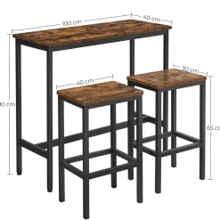 Sale SONGMICS Ensemble bar industriel