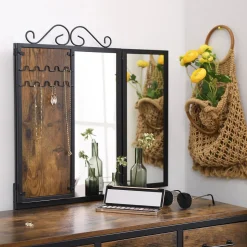 Flash Sale SONGMICS Ensemble de Table de Maquillage Marron Rustique