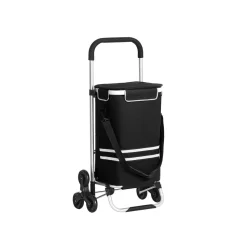 Clearance SONGMICS Escabeau 2 marches pliable gris